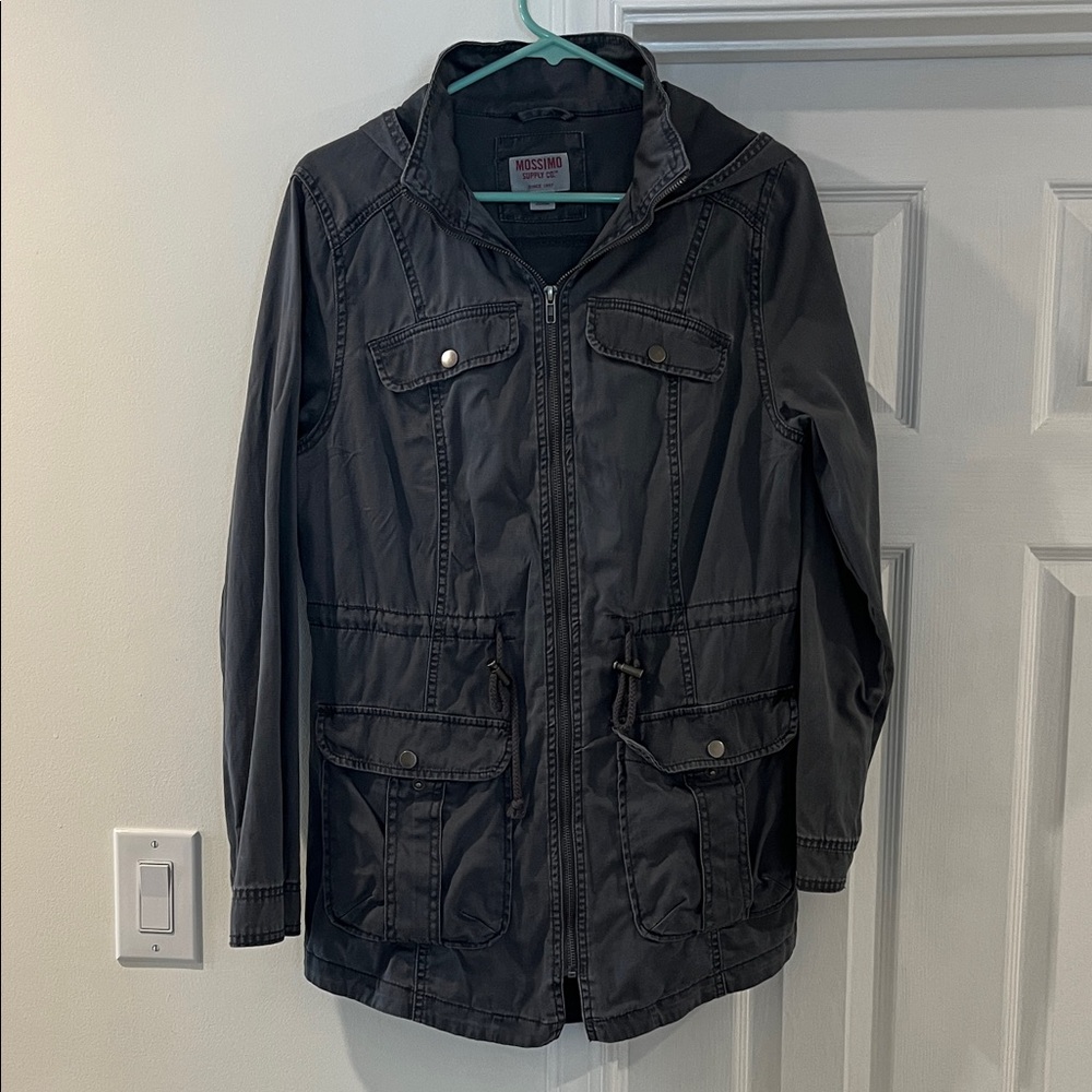 Mossimo Supply Co. Women’s Hooded Charcoal Light Utility Jacket